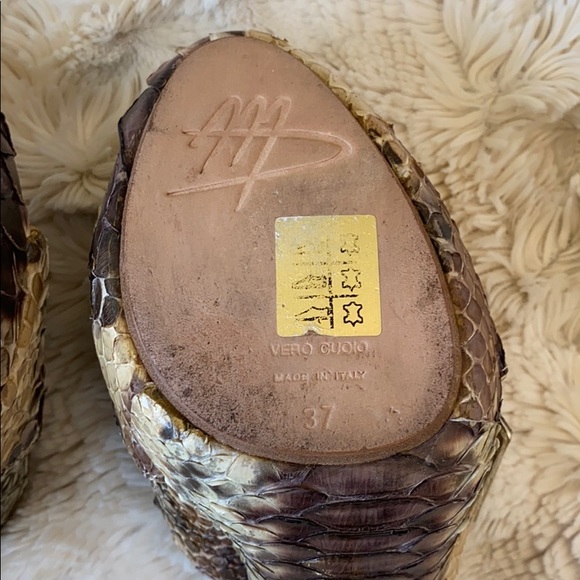 Massimmo Dogana Exotic leather Python shoes! - Picture 7 of 9